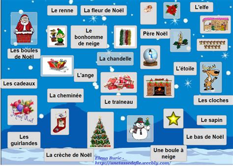 Dictionnaire Illustré De Noël Cartes éclair Jeu De Regroupement Et