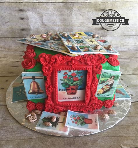 Mexican Loteria Cake By Sweet Doughmestics Mexican Party Its My