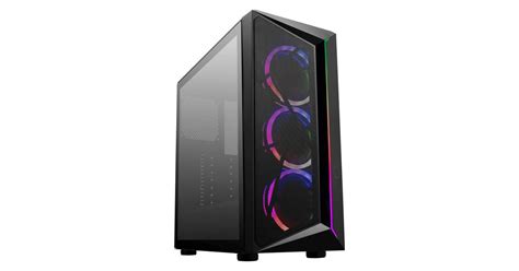 Cooler Master Cmp 510 Argb Mid Tower Tempered Glass Gaming Case W 3