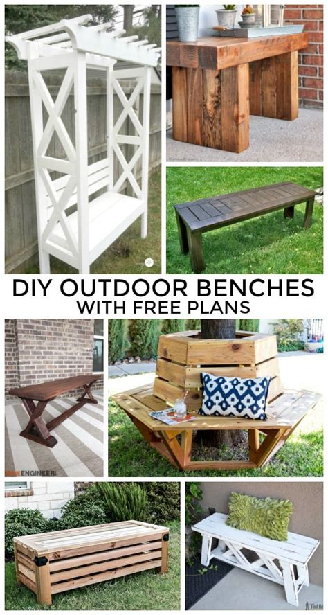 Here this list of 75 diy outdoor bench plans & ideas will provide you the bench designs for every skill level and you can choose any design to duplicate for your patio, porch, backyard, and garden sitting areas. DIY Outdoor Benches with Free Plans - Jaime Costiglio