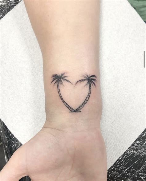 Discover More Than Palm Tree Heart Tattoo In Cdgdbentre