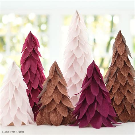 Extra Fine Crepe Paper Christmas Tree Decorations Lia Griffith