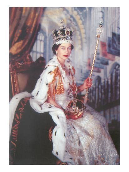 1 x premium print on matte paper *comes unframed (no frame) stunning royal portrait art print of hrh queen elizabeth ii of england. Young Queen Elizabeth II Art Print by | Art.com