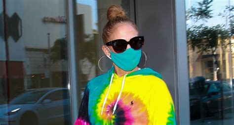 Jennifer Lopez Rocks Tie Dye While Shopping In Beverly Hills Jennifer