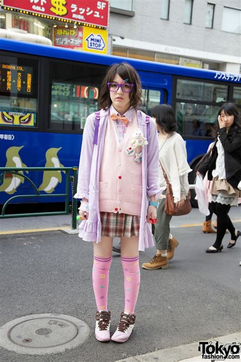 Japanese School Uniform X Fairy Kei Style Mix In Harajuku Tokyo Fashion