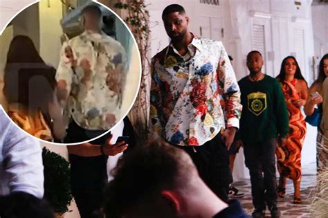 tristan thompson holds hands with mystery woman in greece