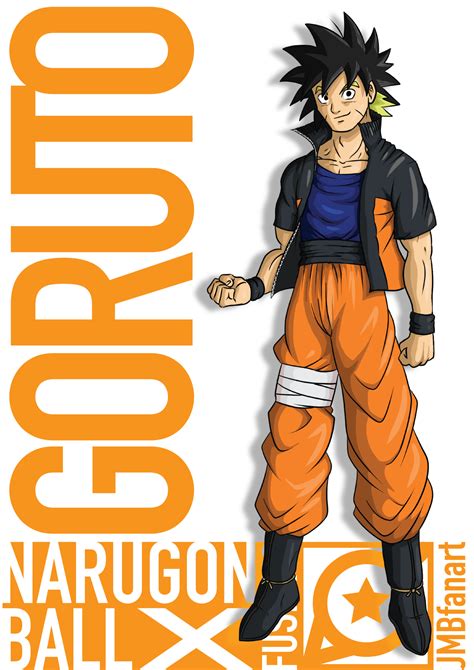 Goruto Goku And Naruto Fusion By Jmbfanart On Deviantart