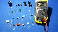How to test a capacitor / how to test smd capacitors with a multimeter