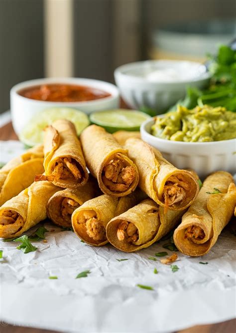 Crispy Baked Chicken Taquitos I Wash You Dry