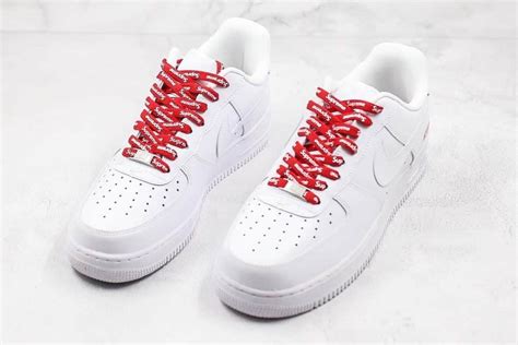 Giày Nam Supreme X Nike Air Force 1 Low White Cu9225 100 Sneaker Daily