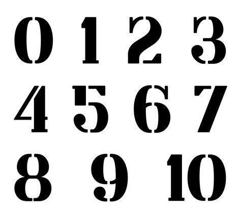 Print large stencils for numbers 0 through 9. Number Printable Images Gallery Category Page 21 - printablee.com