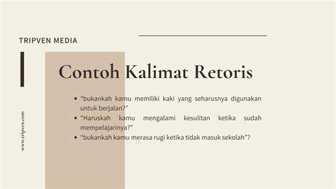 Penjelasan Kalimat Retoris Dan Contohnya