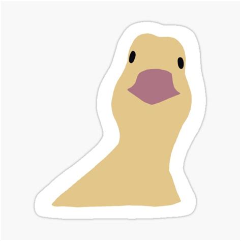 Duck On Facetime Sticker By Morasxmone Redbubble