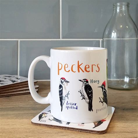 Peckers Bird Mug By Sarah Edmonds Illustration