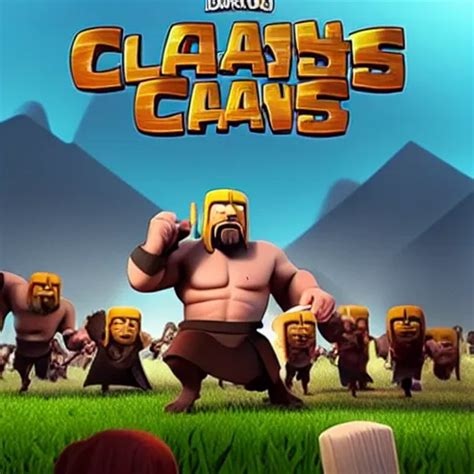 Clash Of Clans Film Poster Concept Featuring Kanye Stable Diffusion