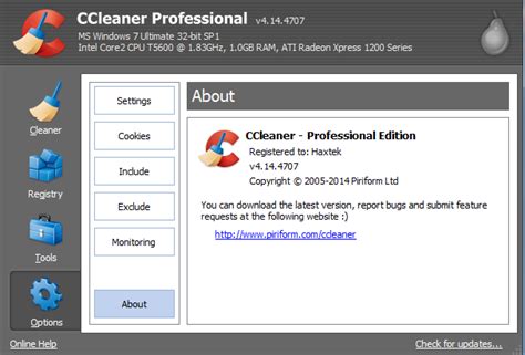 Piriform Ccleaner Latest Version Pro Serial Keys Haxtek