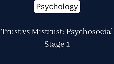 Trust Vs Mistrust Psychosocial Stage 1 Examsector