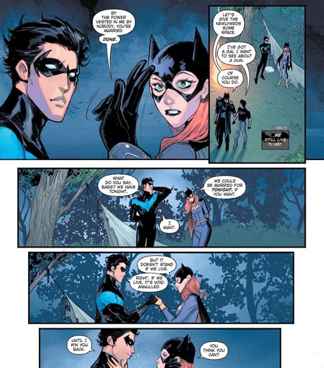 Nightwing And Batgirl Revealed As Heterosexual Nightwing 85 Spoilers