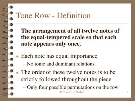 Ppt Serial Method Twelve Tone Technique Powerpoint Presentation
