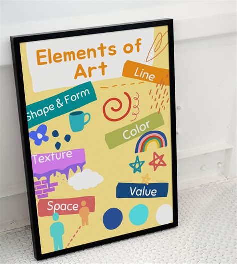 Art Classroom Posters Set Of 4 Color Theory Posters Etsy