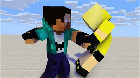 Minecraft Fight Animationmonshiiee Vs Dashiiee Youtube