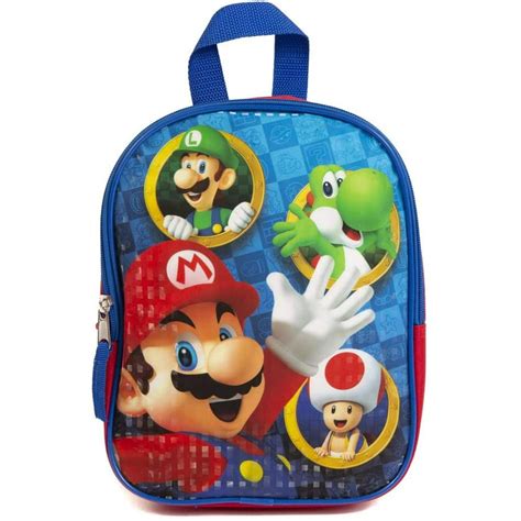 Bioworld Nintendo Super Mario Characters 10 Mini Backpack For