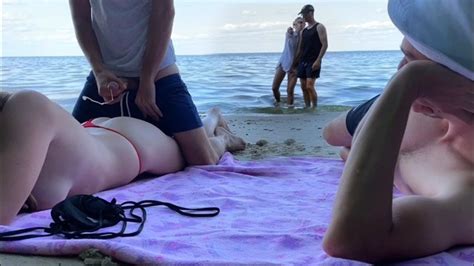 Stranger Puts Cream On Me And Gives A Quick Fuck On Public Beach Xxx