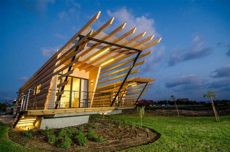 Wooden Bungalows Built With Prefabricated Elements