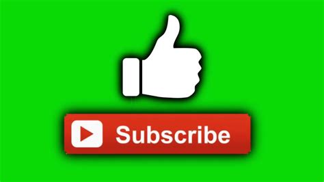 Youtube Like Subscribe Button Animation Green Screen Cartoon Video