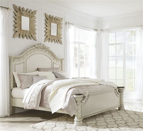 Cassimore North Shore Pearl Silver King Panel Bed From Ashley Coleman