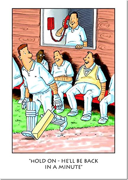Doodlecards Funny Humour Cricket Male Birthday Card Medium Size