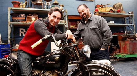 Mike Wolfe On The Indian Motorcycle And Frank Fritz Full Hd Wallpaper