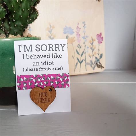 Im Sorry Apology Card Sorry I Am An Idiot Sorry Etsy Apology Ts