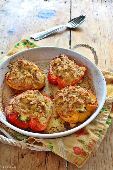 Peperoni Ripieni Di Tonno E Patate 2 Amiche In Cucina