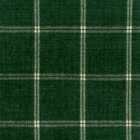 Dark Green Plaid Upholstery Fabric For Furniture Hunter Etsy