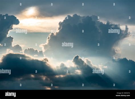 Dramatic Sky Light From Heaven Sun And Clouds Stock Photo Alamy