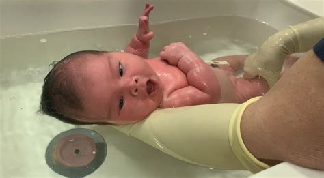 VIDEO Newborns Adorable First Bath At Westmead Hospital Thepulse Org Au