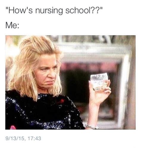 When Someone Asks Me How Nursing School Is Going Hahaha Nursing