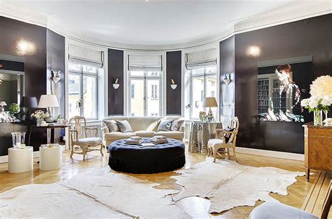 Find the best fancy black wallpaper on getwallpapers. Fancy apartment with black walls | Black walls, Grey walls ...