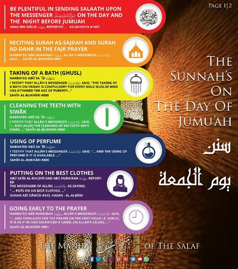 the sunnah s on the day of jumu ah hadeeth hadith quotes prayers