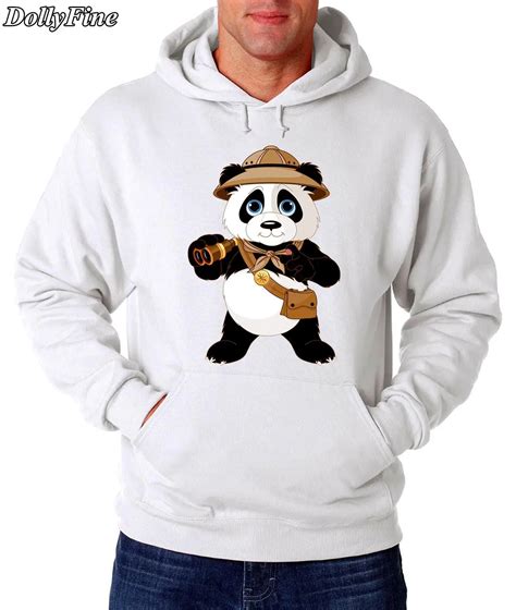Top Quality 2016 Men And Women Hoodies Panda Hooded Sweatshirts