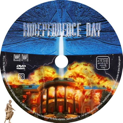 Independence Day Dvd Cover And Custom Label 1996 R2 German