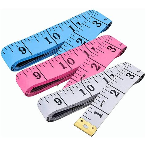 3 Pack Measuring Tape Tape Measure For Body Double Scale Measurement