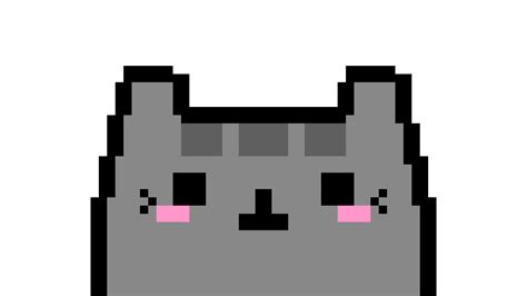 Pusheen Cat With Heart Pixel Art Pusheen Pixel Art Heart PNG Image Transparent PNG Free Download