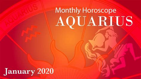 Aquarius Monthly Horoscope January 2020 Forecast Astrology Youtube