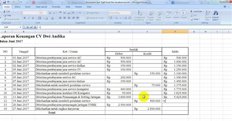 Cara Membuat Aplikasi Keuangan Menggunakan Excel Hongkoong