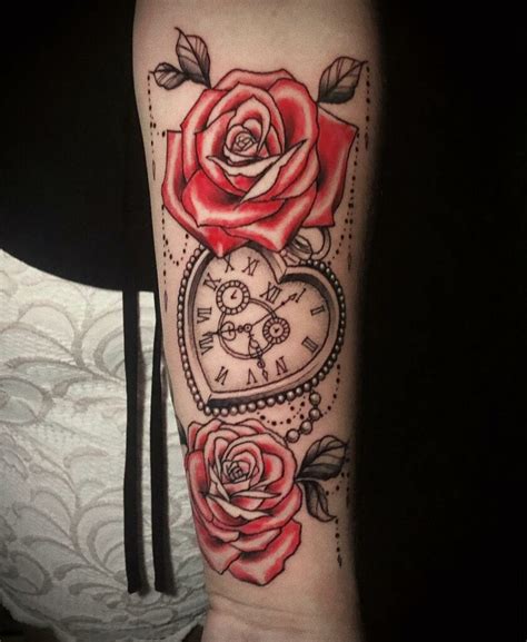 Share 75 Heart Shaped Clock Tattoo Latest Esthdonghoadian
