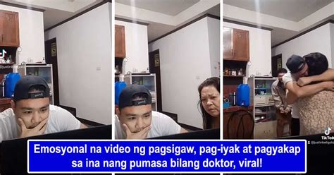 Emotional Video Ng Pagsigaw At Pag Iyak Ng Mag Ina Nang Pumasa Sa Physician S Exam Ang Anak