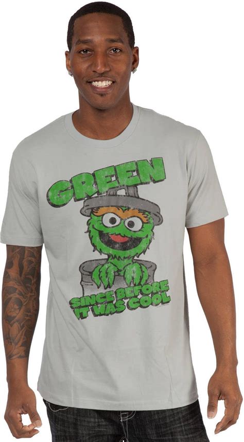 Sesame Street Oscar The Grouch Being Green T Shirt Sesame Street Shirt Oscar The Grouch