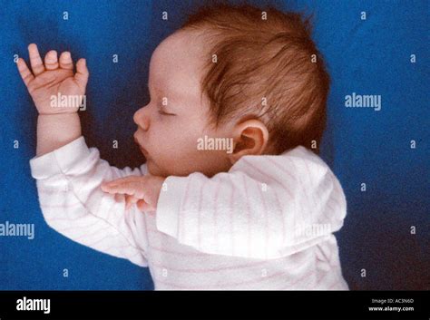 Newborn Baby Asleep Stock Photo Alamy